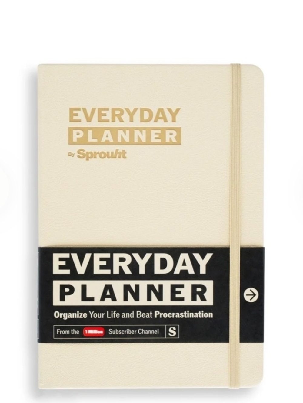 Sprouht Everyday Planner – Cream – 90-Day Undated Planner – New